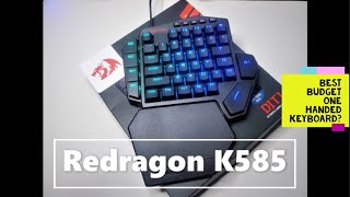 Redragon K585 DITI  Is this another generic one handed RGB gaming keyboard [upl. by Auqinot]