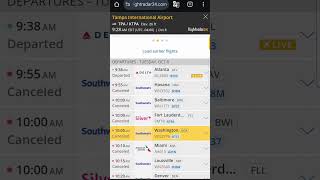 🌀 Tampa Airport Closed Last flight just left hurricanemilton flytpa hurricane delta [upl. by Kristo]