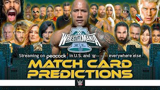 WWE WrestleMania 40  Card Predictions [upl. by Vanna460]