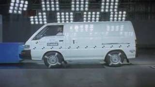 Crash test of Mitsubishi Express van [upl. by Nanice129]