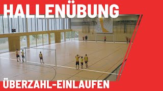 Konter amp schnelles Umschalten trainieren  ÜberzahlEinlaufen Hallenfußball  HallentrainingÜbung [upl. by Kreda]