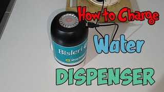 How to Charge Bisleri Water Dispenser Simple Steps  Bisleri Automatic Water Dispenser [upl. by Oneg645]