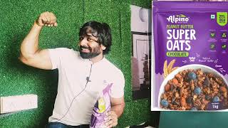 Alpino peanut butter SUPER OATS chocolate review review alpino oats peanutbutter gym gymdiet [upl. by Weaver]