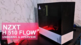 NZXT H510 Flow Unboxing amp Overview  Front IOs Fans Drive Bays amp More [upl. by Xylina]