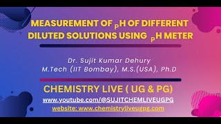 Measurement of pH of Diluted Solutions Aerated Drinks Fruit Juices Soap and Shampoo by pH Meter [upl. by Erl617]