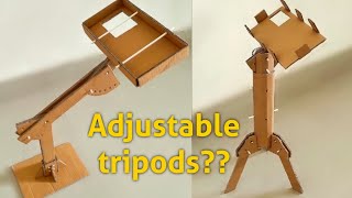 2 DIY tripodmobile stand from cardboard  From Waste To Best [upl. by Salokkin]