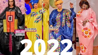 très beaux boubou sénégalais en bazin riche et Getzner tendances 2022Grand boubou broderie classes [upl. by Llirrehs440]