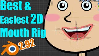 Simply make a Powerful Mouth Rig with AutoLip Sync  Blender 292 Grease Pencil Tutorial [upl. by Gerek]