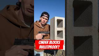 Bulletproof testing cinder blocks [upl. by Pfosi]