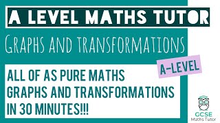 All of Graphs and Transformations in 30 Minutes  Chapter 4  ALevel Pure Maths Revision [upl. by Nylyrehc]