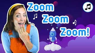 Zoom Zoom Zoom Were Going To The Moon  Kids Songs amp Nursery Rhymes  BSL [upl. by Nesaj]