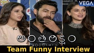 Antariksham 9000 KMPH Movie Team Interview  Varun Tej Aditi Rao Hydari Lavanya Tripathi [upl. by Martina]