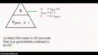 Snelheid berekenen [upl. by Sigler]