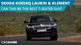 Skoda Kodiaq Laurin amp Klement LampK Review  Can this be the best 7 Seater SUV  CarWale [upl. by Averyl]