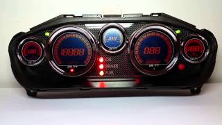 S14 200sx 240sx silvia custom cluster dash [upl. by Kciwdahc]