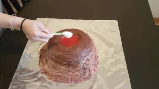 Our EDIBLE erupting Volcano Cake [upl. by Silsby431]