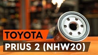 Så byter du oljefilter och motorolja på TOYOTA PRIUS 2 NHW20 AUTODOCLEKTION [upl. by Henig]