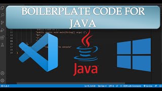 Boilerplate code for JAVA  C  C  Make programming easy with Boilerplate code [upl. by Dugald]