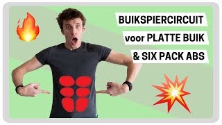 BUIKSPIERCIRCUIT voor platte buik en sixpack abs [upl. by Aday]