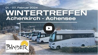 Wintertreffen 2024  Achenkirch  Achensee Binder First Class Reisemobile MORELO [upl. by Kimberly]