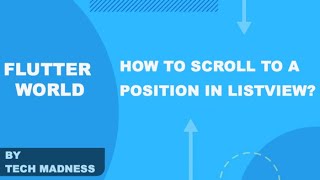 How to scroll to a specific position in ListView [upl. by Ileyan]