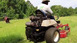 Exmark mowing tall grass [upl. by Innor]