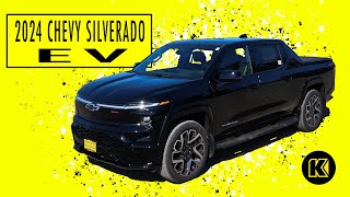 The BrandNew AllElectric 2024 Chevy Silverado EV Walkaround Video [upl. by Ahsit302]