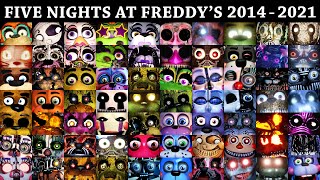 All FNAF Jumpscares in 10 Minutes 20142021  FNAF 1 2 3 4 SL 6 UCN VR HW CoD AR SB [upl. by Ajiram]