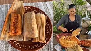 Tamales de Carne Sonorenses Tamales Rojos  La Herencia de las Viudas [upl. by Oinimreh330]