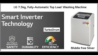 LG Washing Machine 75kg Top loadv T75SKSF1Z [upl. by Ttevi722]