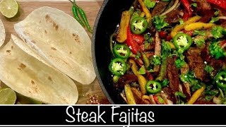 Steak Fajitas  juicy steak fajitas  beef fajitas [upl. by Annuaerb]