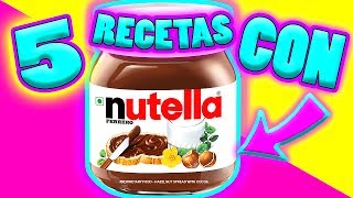 5 RECETAS FÁCILES con NUTELLA que DEBES PROBAR  Gabriela Isabel [upl. by Apfelstadt]