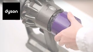 How to clean your Dyson Cyclone V10™ cordless vacuums filter [upl. by Johiah]