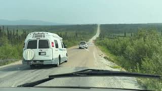 Top of the world highway from Tok Alaska to Chicken and Dawson City Yukon [upl. by Grimaldi]