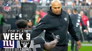 Raiders’ Top Plays From Week 9 Win vs Giants  2023 Regular Season Week 9  NFL [upl. by Anelam]