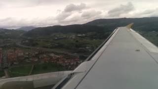 Vueling A320 ECLVC landing at Bilbao airport RWY30 [upl. by Mapes317]