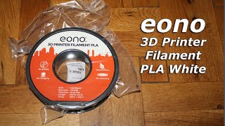 Eono Essentials 175mm PLA Filament Printer Filament Review [upl. by Carlina354]