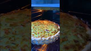 Quiche saumon et poireaux 😍 cuisine recette poireau saumon quiche [upl. by Godliman]