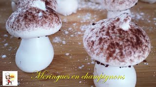 Meringues en forme de champignons [upl. by Enidanreb]