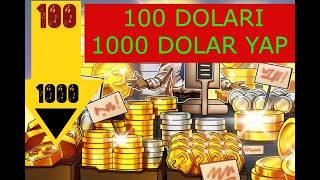 100 DOLARI KALDIRAÇ İLE 1000 DOLAR YAPIN  KALDIRAÇLİ İŞLEM EĞİTİMİ  1 [upl. by Anerres]