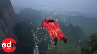 Breathtaking Video of Wingsuit World Championship in China [upl. by Nimoynib204]