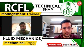 Fluid Mechanics Technical Snap for RCFL Management Trainee  Mechanical Engg  Start Preparation [upl. by Germann]