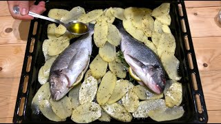 Peshk me patate ne furre 🐟🥔 [upl. by Siraj]