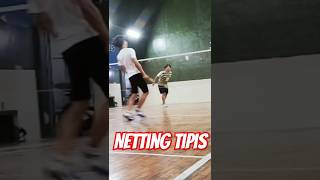 Netting Badminton teknik netting badmintonlovers badmintonhighlights shorts viralvideo [upl. by Nanah108]