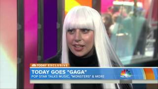 First look at GUY video amp Gaga talks music MONSTERS amp More on Today Show [upl. by Amary]