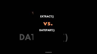 SQL EXTRACT Vs DATEPART ✍️ [upl. by Adena872]