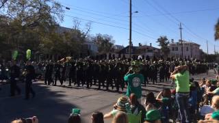 Savannah StPatricks Parade Lindbergh quotSpirit Of St Louisquot High School Band [upl. by Ecirtak]