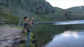 Ribolov na Pastrmka so Musica Fly fishing in Labunishta Lake [upl. by Ardnahsal737]