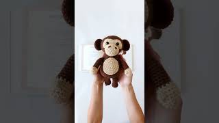 Crochet Monkey Pattern  Animal Amigurumi Adventures  Crochet Book [upl. by Highams]