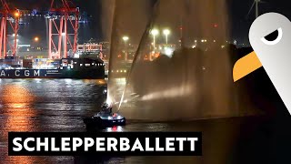 Nächtliches Schlepperballett mit LöschmonitorVorführung [upl. by Ecnarretal]